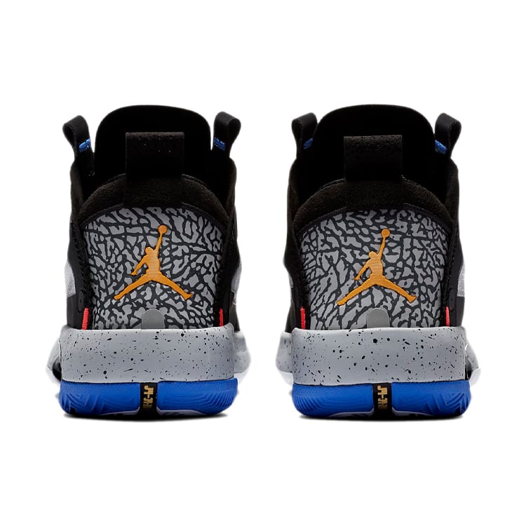 Jordan Air Jordan 34 Low EP Abriebfest Atmungsaktiv Mittelhohe Basketballschuhe Schwarz Weiß Unisex CZ7742-008