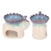 Elefant Keramik Aroma Duftwachswärmer Eisriss Textur Muster Kerze Ätherisches Öl Brenner