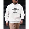 Men's California Los Angeles Graphic Casual Crew Neck Sweatshirt