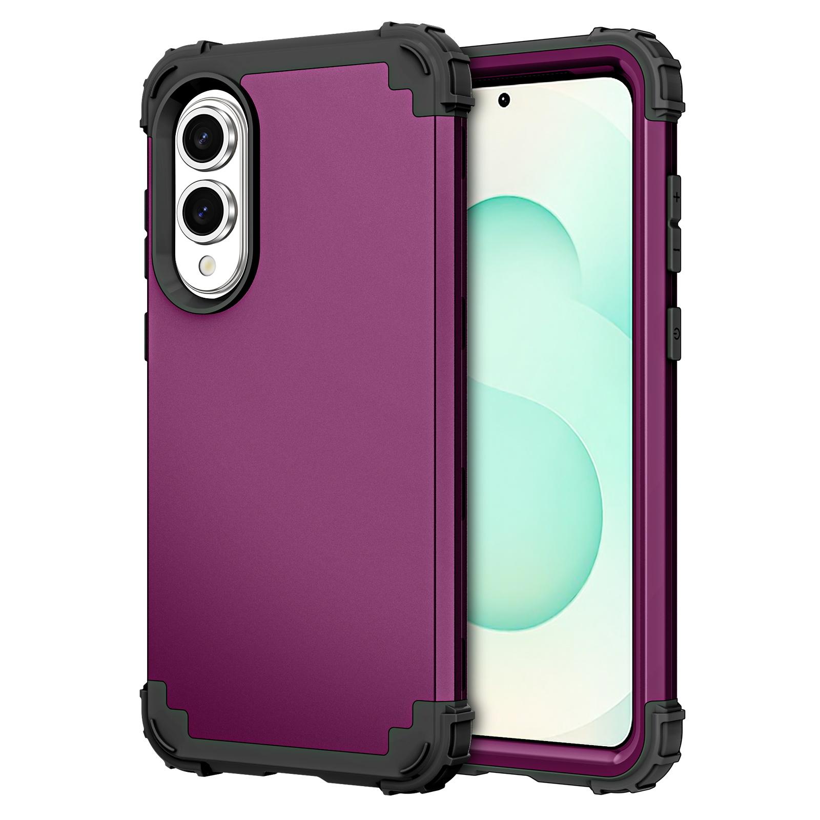 

L-Style For Samsung Galaxy S25 Edge Case Shockproof PC+TPU Phone Back Cover Purple
