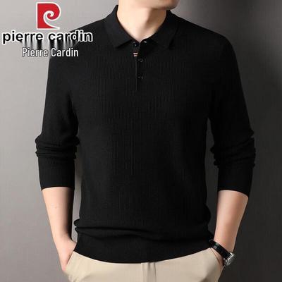 Men's Waffle Knit Polo Sweater