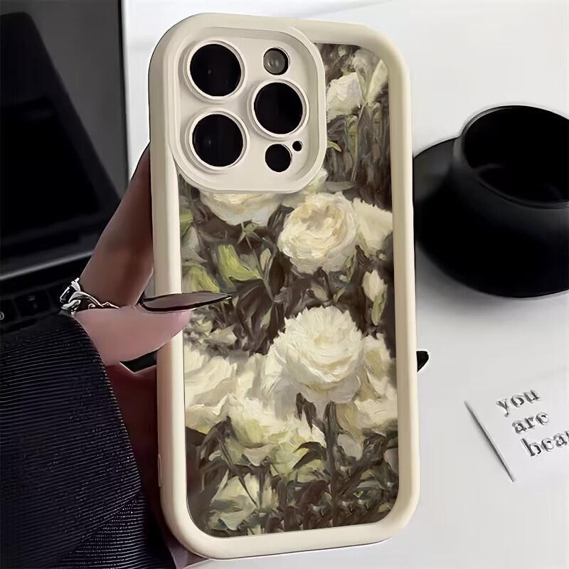 Romantic Rose Flower Cover For Samsung S23 Case For Galaxy S24 S22 Ultra Plus S21 FE A54 A14 A13 A33 A53 A32 A52 A34 5g Case