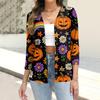 Women's Fashion Casual Print Button-down Shirt 3/4 Long Sleeve Tops