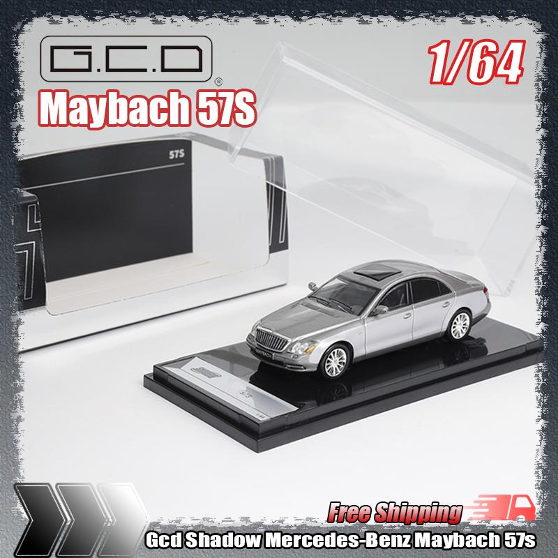 New Gcd Shadow 1:64 Mercedes-Benz Maybach 57s Simulation Alloy Miniature Die-Cast Car Model Custom Toy Gift Collectible Ornament