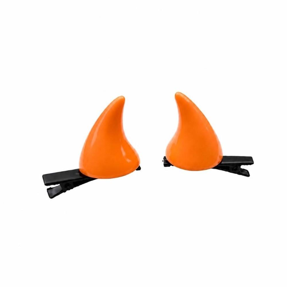 2Pcs Solid Color Devil Horn Hair Clips OX Horn Shape Duckbill Hair Clips New Hair Barrettes Women