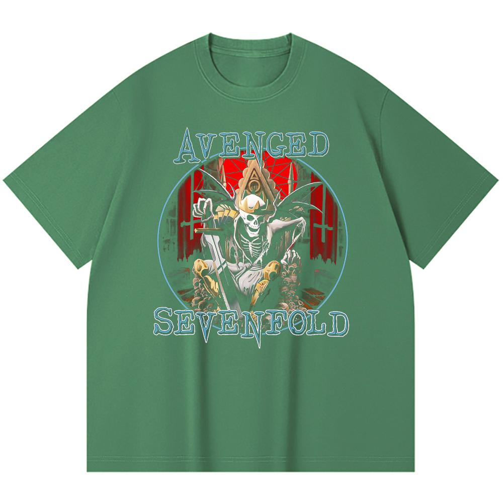 230 Gsm 100% Cotton Heavy Metal T-Shirt Rock Band Popular Music Print Unisex Heavy Cotton T Shirt