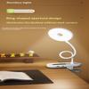 Rechargeable Clip On Led Desk Lamp Flexible Gooseneck Eye Caring Flicker Free For Study Home Office Dorm Reading Work