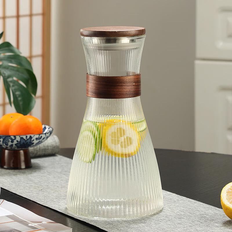 

Jun Shiqi SW New Chinese Style Borosilicate Glass Water Pitcher & Drinkware 1500ml Pitcher