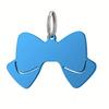 Double Side Personalized Name Bow Dog Pendant Bow Tie Pet Collar Accessories Cat Dog Tag Puppy ID Customized Anti-lost Name Tag 7