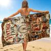 1Pc Vintage Fair Fantasy Beach Towel Quick Dry Multiuse For Beach Pool Gym Yoga Home Travel Christmas Halloween Xmas Gift S1172