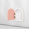 Enchanting Cute Door Shape Wall Outlet Guard Baby and Pet Safe Self Adhesive Light Switches Shield Wood Cover Plate