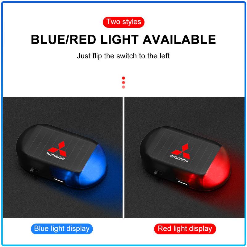 Per Mitsubishi Lancer 7 8 I200 Pajero Montero Sport Outlander Mirage 1pz Auto LED Lampeggiante di Avvertimento Wireless Antifurto Lampada di Attenzione Accessori Emblema