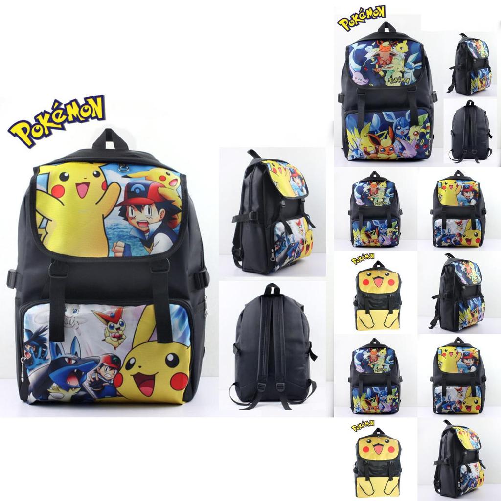 Pokmon Kids School Backpack With Oxford Fabric For Elementary Students