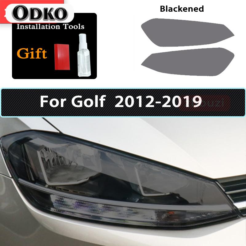 Car Headlight Protective Film For Volkswagen VW Golf 7 8 MK7 12-19 20- Car Tint Black Film Taillight Transparent TPU Sticker