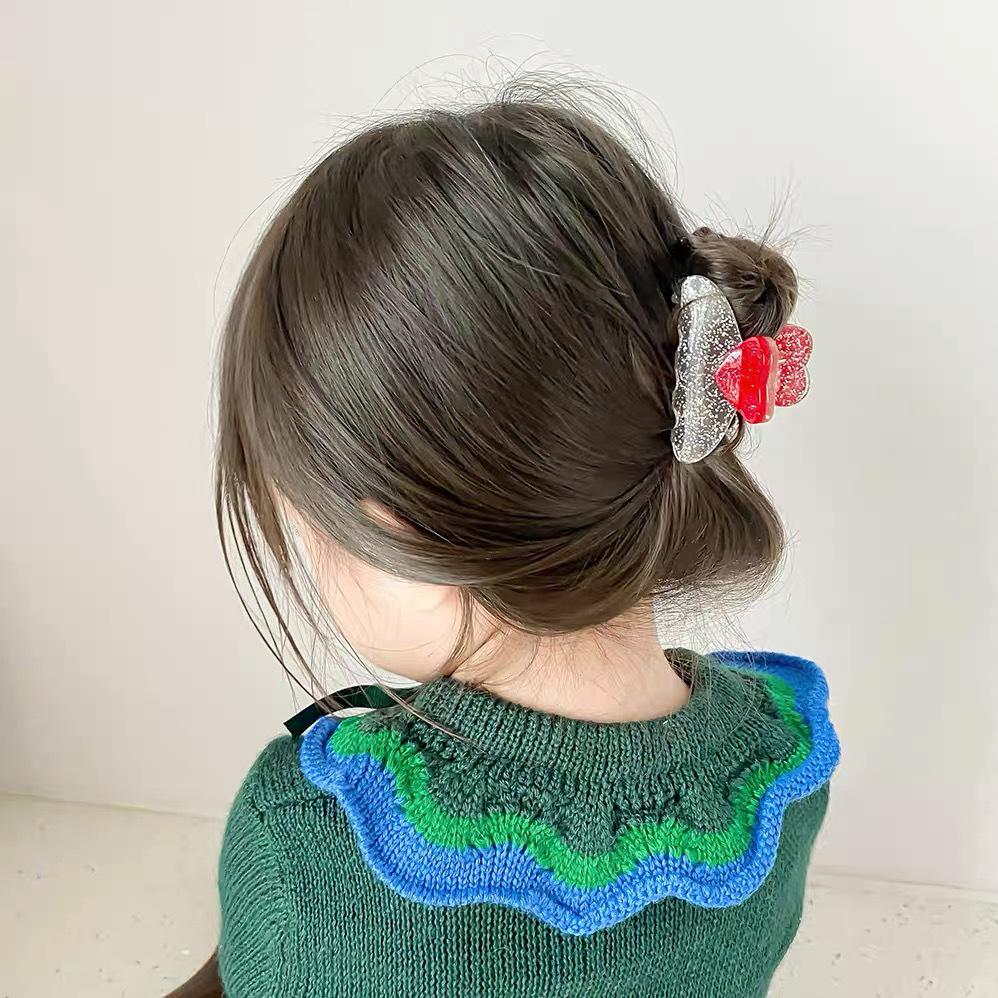 

New Bebeprince Color Block Hair Claw: Cute Korean Headwear for Girls.