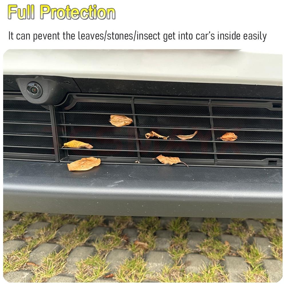 Front Grill Mesh Insert Compatible with Tesla Model Y Juniper 2026 2026 Air Vent Cover Guard Front Bumper Grille Accessories