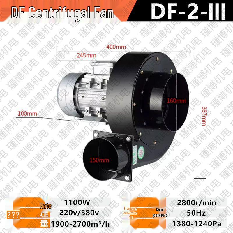 High-Temperature Resistant Multi-Blade Industrial Centrifugal Fan 220V/380V