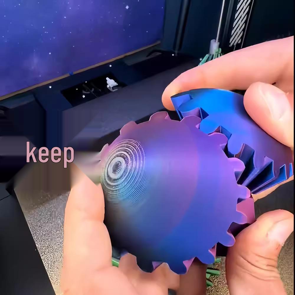 3D Printed Rotating Gear Ball Toy