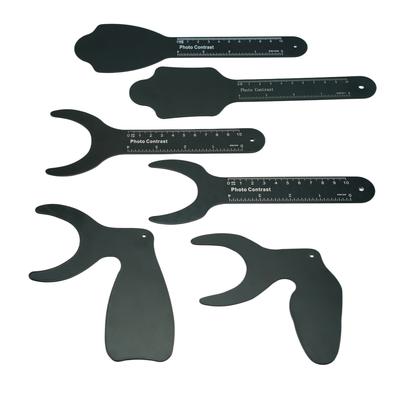 1Pc Dental Autoclavable Contrast Board With Scale Intraoral Photography Analysis Metal Background Dentist Tools