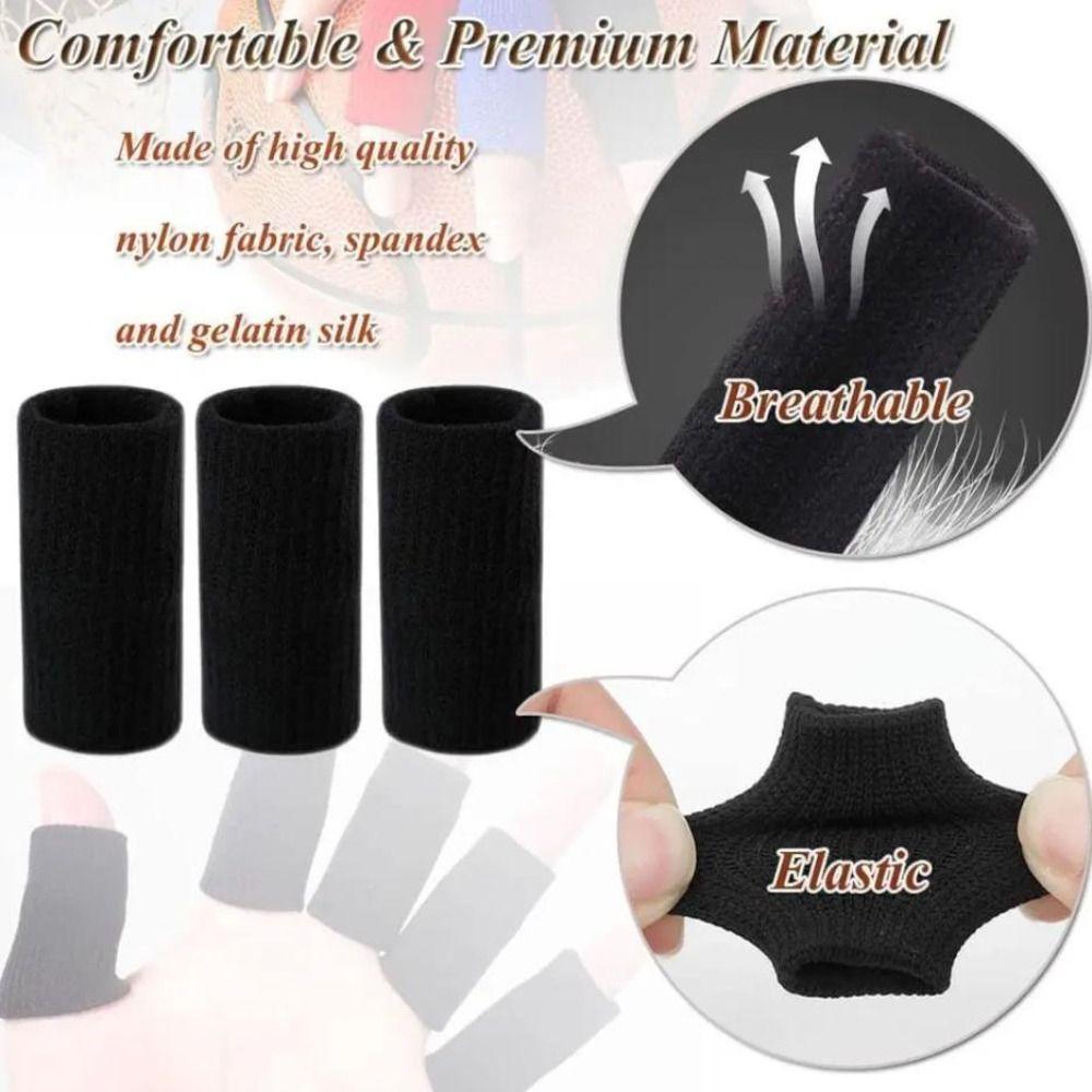10pcs/set Hand Protector Golf Finger Sleeves Non Slip Finger Tubes for Basketball Baseball