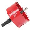 Hole Saw 6 1/2 Inch, 30 Mm Cutting Depth HSS Bi-Metal Hole Saw for Cutting Wood, Plastic, Drywall, Plasterboard and Soft Metal Sheet, Red