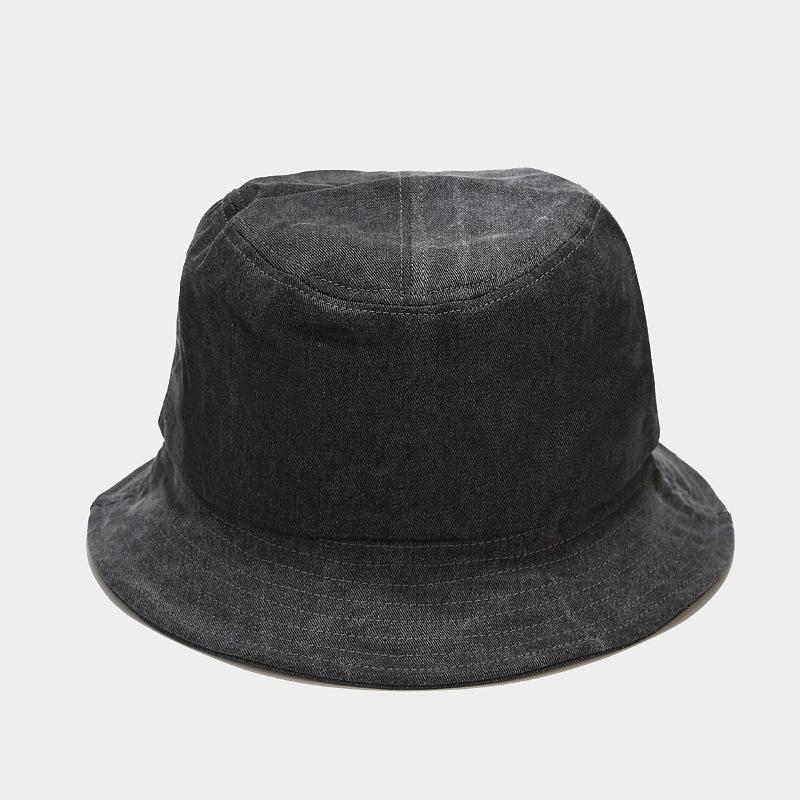 Ins New Hat Summer Washed Cotton Basin Hat Men and Women Retro Old Shop Owner's Own Bucket Hat Can Be Shaped