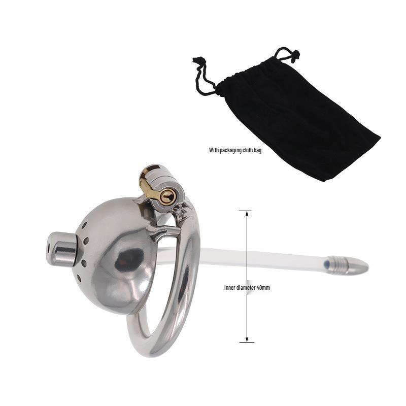 Ultra Small Metal Chastity Lock CB6000s: Male BDSM Master-Slave Birdcage Pot Lid Head Training Tool.