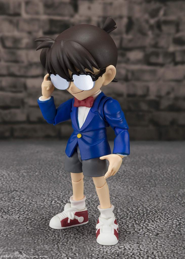 TAMASHII NATIONS Detective Conan Edogawa Conan Pursuit Edition 90m ABS PVC Painted Movable Figure S.H.Figuarts - - Approx. &