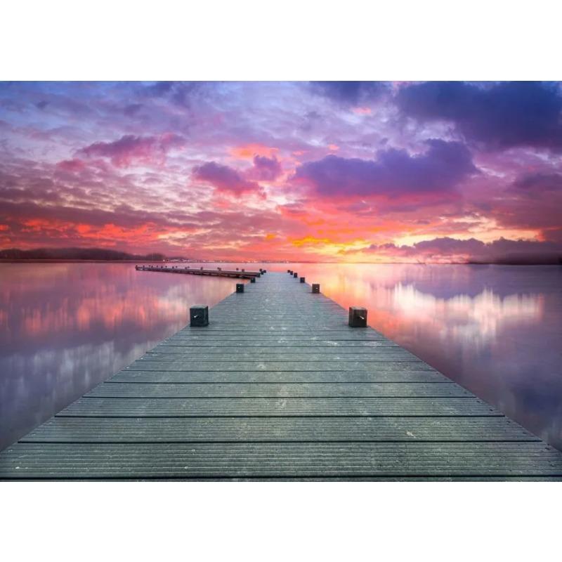 Постеры Закат Гавайский Пляж Золотой Морской Пейзаж Холст Картины Тропическая Пальма Настенное Искусство Картинки Гостиная Домашний Декор 21X30cm Unframe