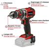 Einhell professional perceuse visseuse à percussion sans fil tp-cd 18/50 li-i bl solo pxc (18v) livré sans batterie ni chargeur