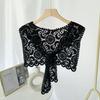 Lace Knitted Crochet Hollow Fake Collar Women Small Shawl Decorative Fake Collar Women Clothes Accessories Detachable Collar