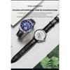 AILANG Men Automatic Mechanical Wristwatch Hollow Skeleton Dial Stainless Steel Band Business Sport Male Watch