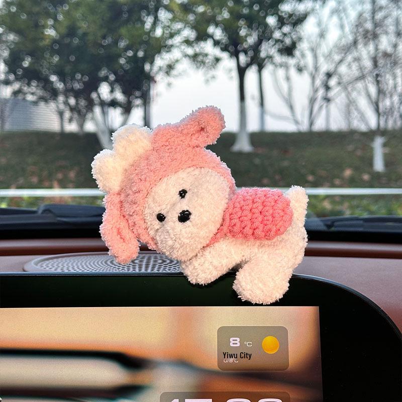 Cute Stress Relief Car & Monitor Ornaments - Console Screen & Figurine Decor
