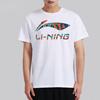 Li-Ning Plain Logo Round Neck Short Sleeve T-Shirt Unisex Tops White AHSS525-1