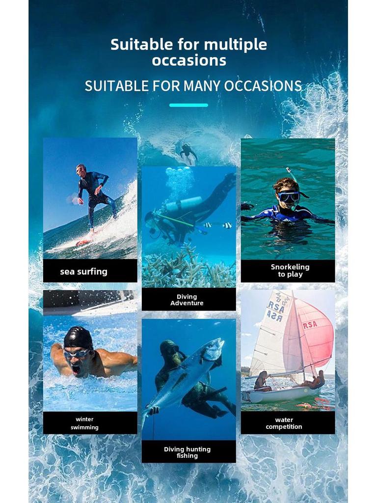 Men's 1.5mm Long Sleeve Diving Suit - Warm, Cold & Sun Protection Surf Wear