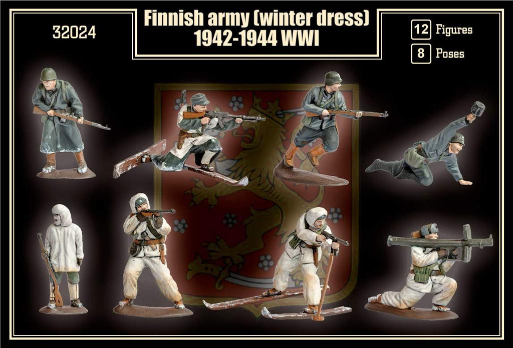 MF Mars Figures 32024-1/32 - Finish Army (Winter Dress) 1942-1944 WWII Soviet Union
