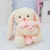 Rabbit Cartoon Cute Holding Small Rabbit Plush Toy For Bedroom Playroom And