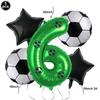 Soccer Theme Disposable Tableware Set Paper Plates Cups Napkins Tablecloth Boys Sports Football Birthday Party Decor Supplies