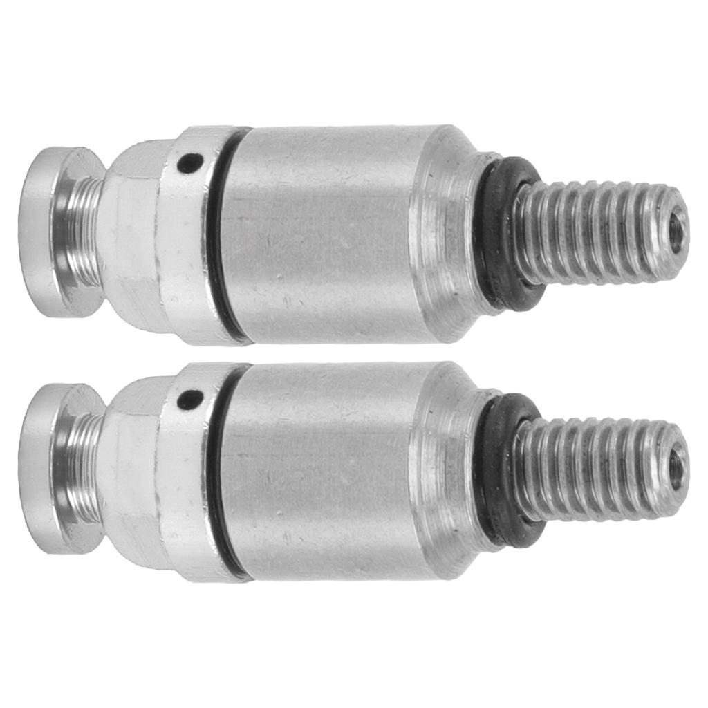 2pcs M5x0.8 Aluminium Alloy Fork Air Bleeder Pressure Relief Valve Replacement for CRF150R CR125R CR250R CRF250R Silver