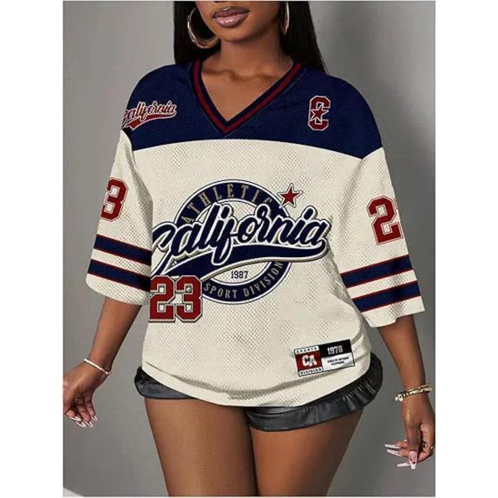 3D Digital Printing T-Shirt Teen Ladies Short Sleeve Top Versatile Breathable
