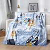 Bluey's Colorful Friends Customize Text Blanket Throw Customizable Blanket Warmthful Decor for Office Bed Chair Sofa Ideal for All Seasons