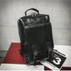 Schoolbag Fashionable New Anti-splashing Backpack Men Pu Fashion Trend Retro Schoolbag Simple Versatile Business Backpack