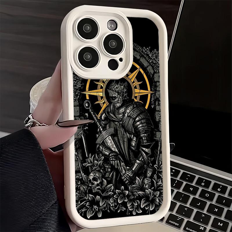 Phone Case for iPhone 17 Air 16E 15 16 Pro Max D-Dark S-Souls Game Cover 14 Plus 13 12 Mini Soft Shell Silicone Fundas