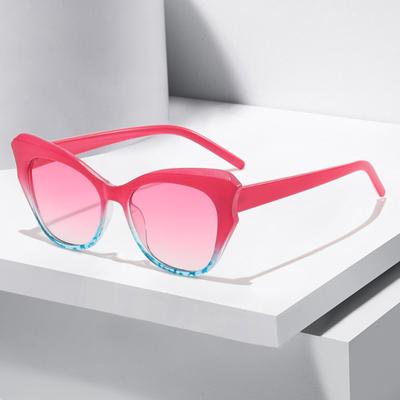 Fashion Men Women Trendy Cat Eye Sunglasses Luxury Large Oversized Sun Glasses for Ladies Fashion Outdoor UV400 Riding Driving Eyewear