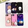 BUBUs DUDUs Silicone Cover for Apple iPhone 16 14 15 Plus 11 Pro Max 16E ProMax + 15Plus 16+ 14+ Coque Phone Case