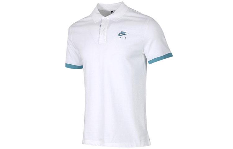 Nike Polo Shirts Men s White Lapel Moderate Straight Fit CW5248-100 XXL