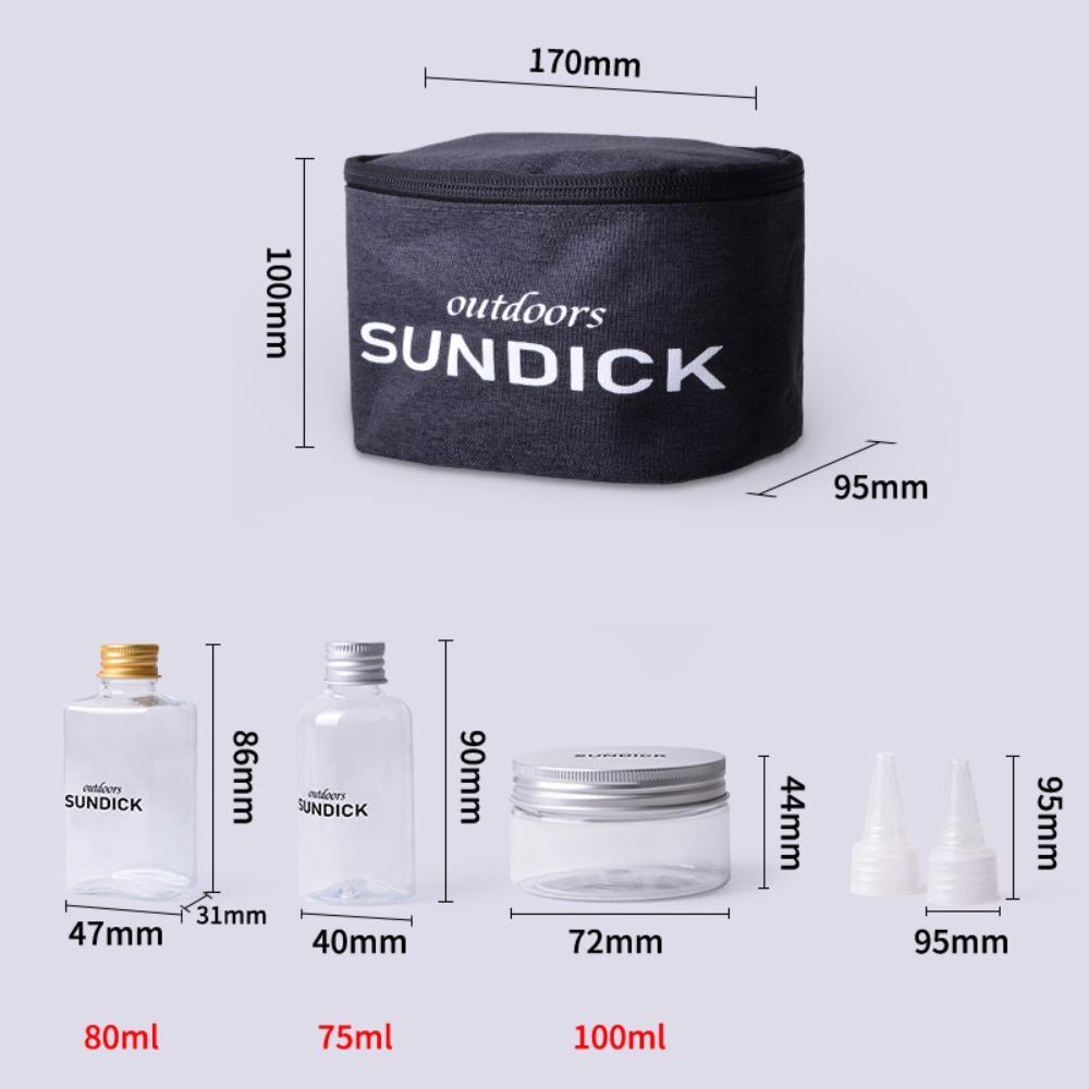 7 Pcs/Set Portable Spice Cruets Set Moisture Proof BBQ Sauce Container Durable Spice Bottles  BBQ