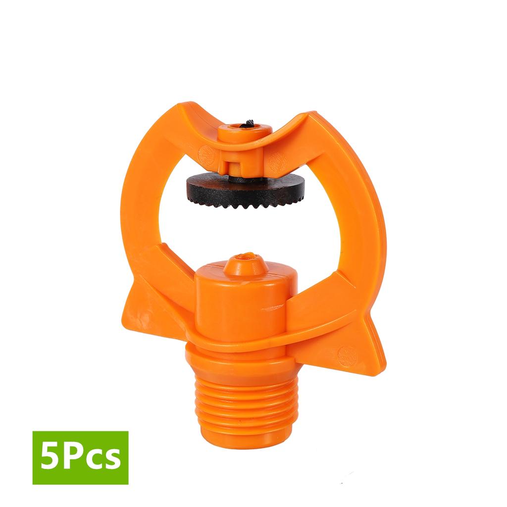 1/2" Impact Type Refracted Nozzles and 20cm Brackets 360 Degree Automatic Scattering Garden Lawn Irrigation Sprinklers 5/10Pcs