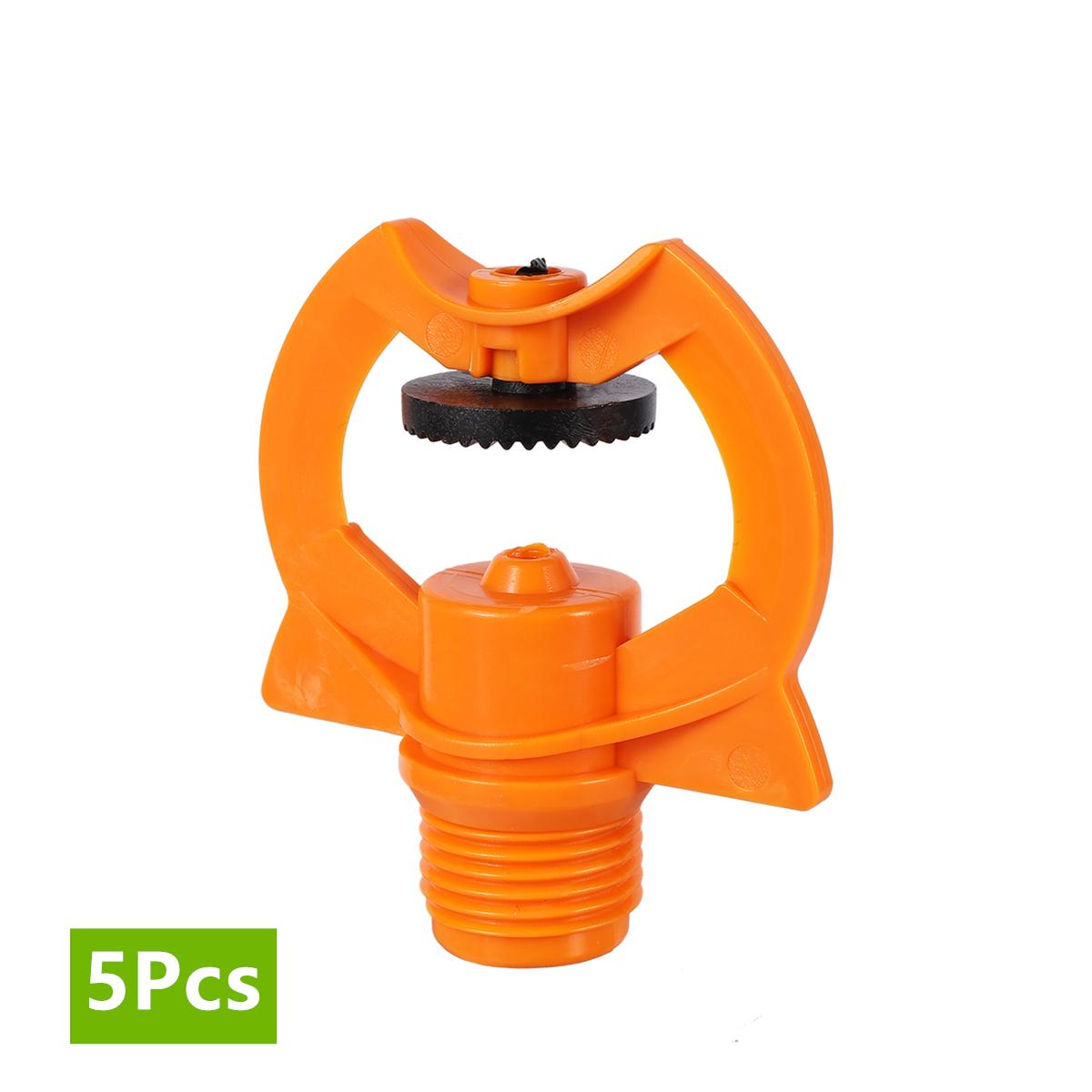 

1/2 Impact Type Refracted Nozzles and 20cm Brackets 360 Degree Automatic Scattering Garden Lawn Irrigation Sprinklers 5/10Pcs