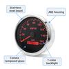 110mm GPS Speedometer 160MPH 0~8000rpm Tachometer Meter 7 Color 52mm Fuel Level Water Temp Oil Press Volt Sensor Kit 6 Gauge Set